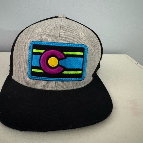 Colorado Gray and Black Colorado Flag Hat - Picture 1 of 8